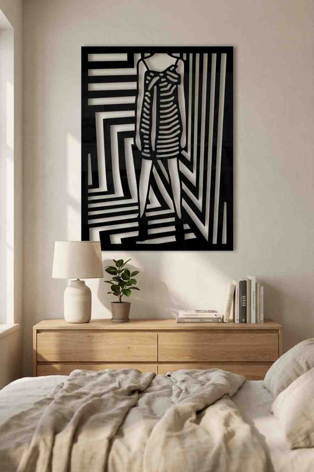 Chica Arte Pop Rayas