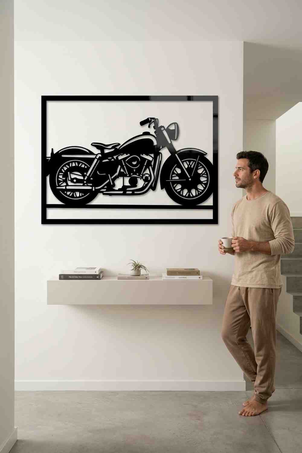 Harley-Davidson Sportster de 1957 - Cuadro decorativo | Cortayrecorta.es