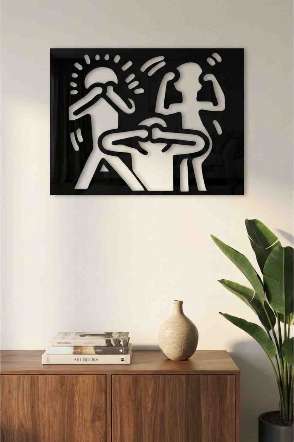 Ni Sé, Ni Veo Ni Oigo, Keith Haring. - Cuadro decorativo | Cortayrecorta.es
