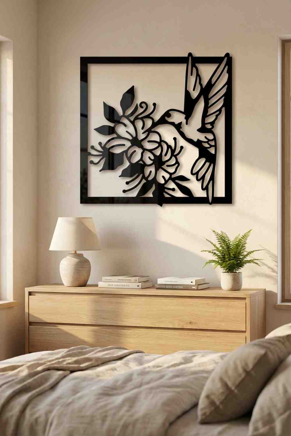 Colibrí bebiendo néctar