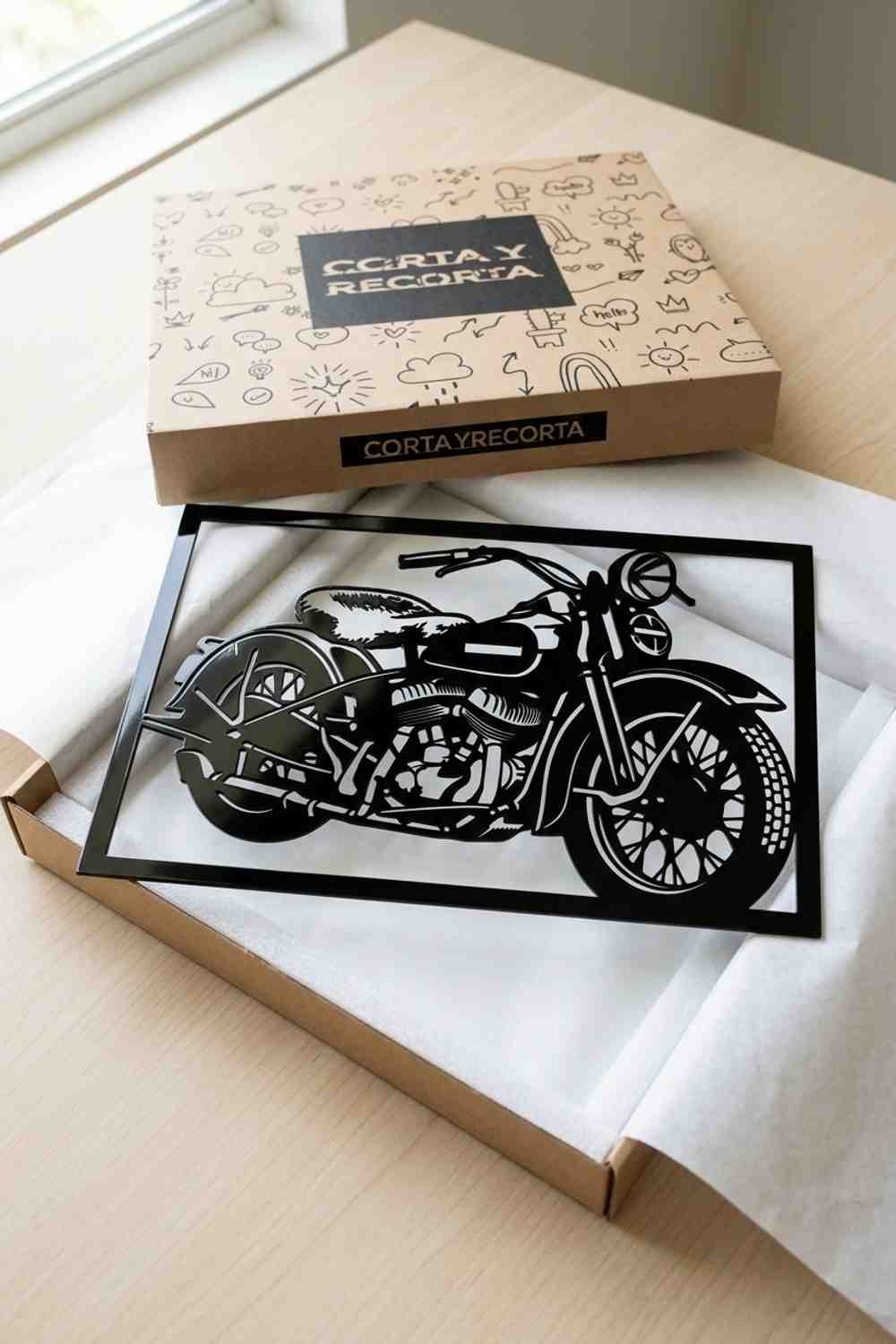 Harley-Davidson Knucklehead de 1936 - Cuadro decorativo | Cortayrecorta.es