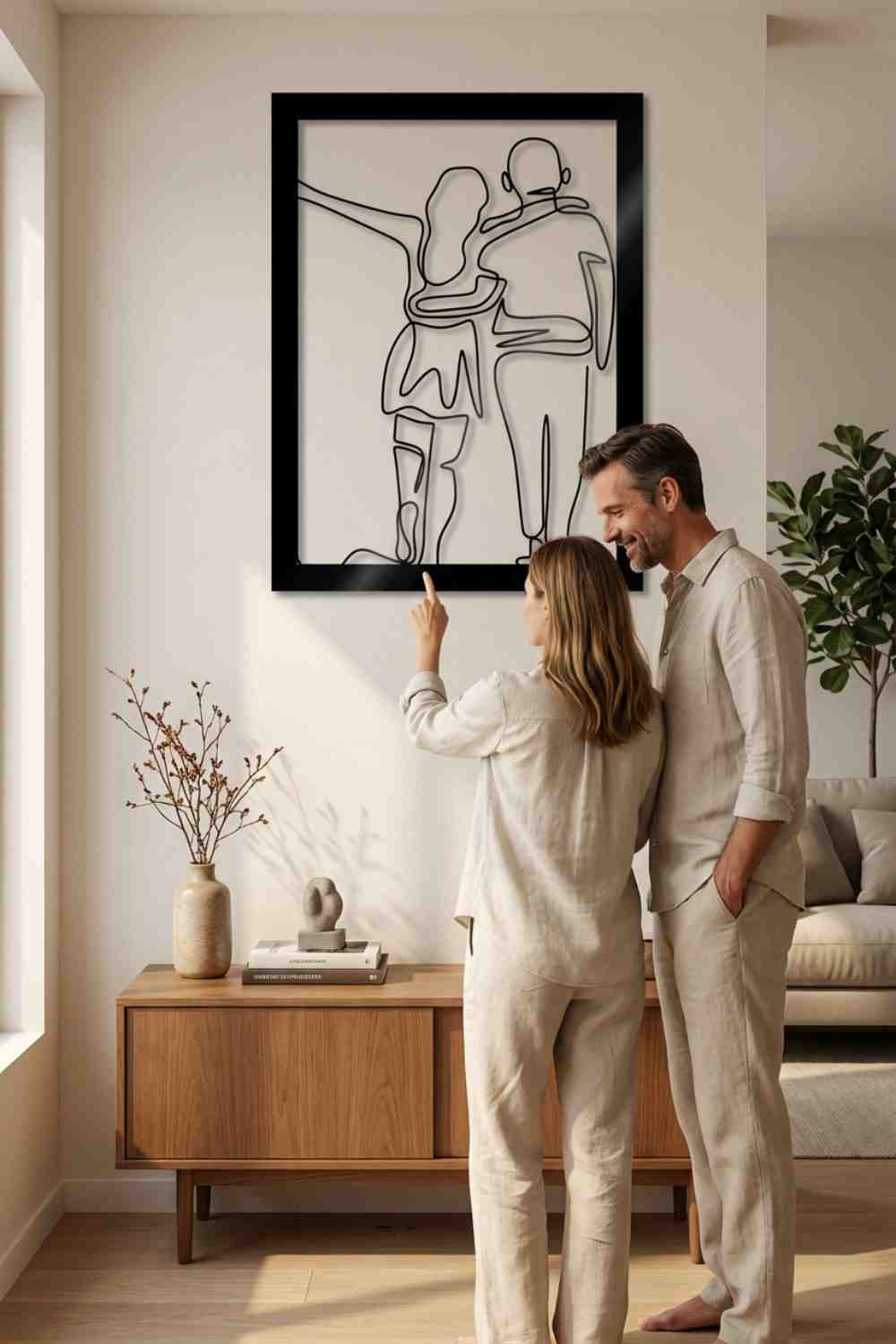 Pareja - Cuadro decorativo | Cortayrecorta.es