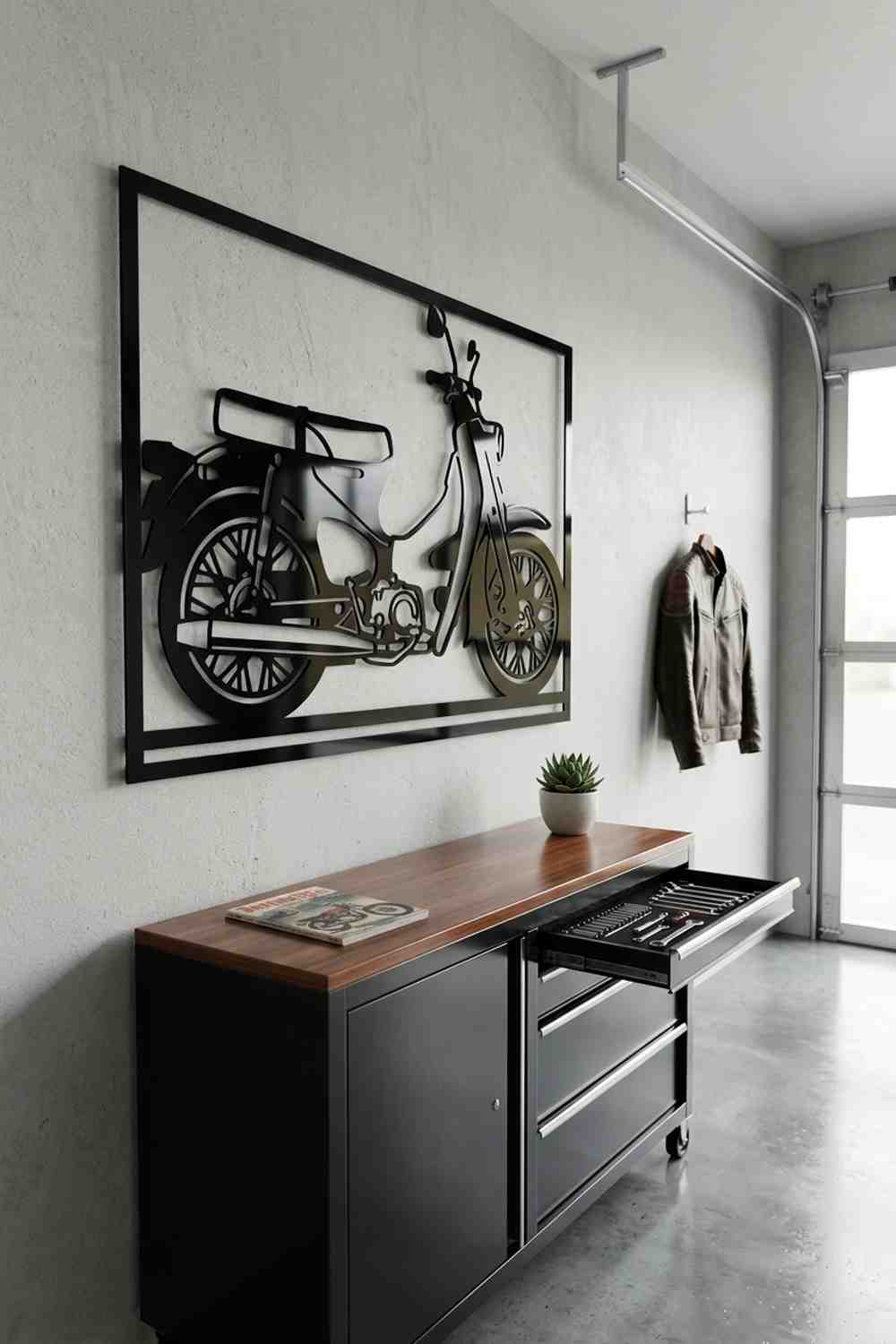 Honda Super Cub de 1958 - Cuadro decorativo | Cortayrecorta.es