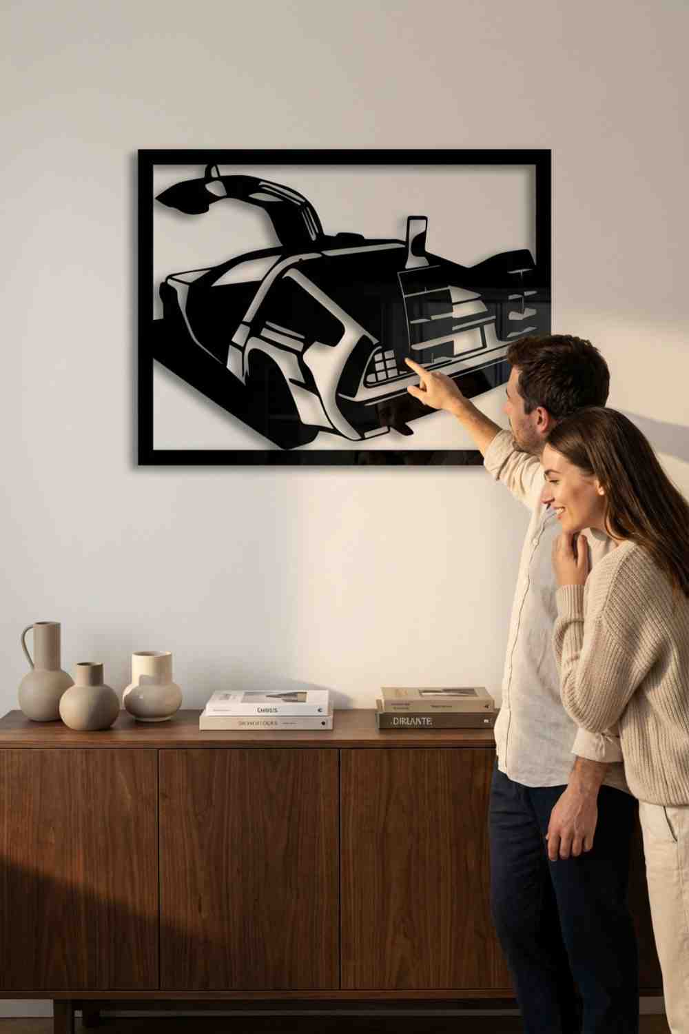 Regreso Al Futuro Dmc Delorean - Cuadro decorativo | Cortayrecorta.es