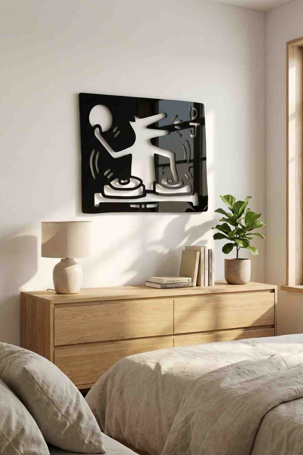 Barking Dog Dj, Keith Haring - Cuadro decorativo | Cortayrecorta.es