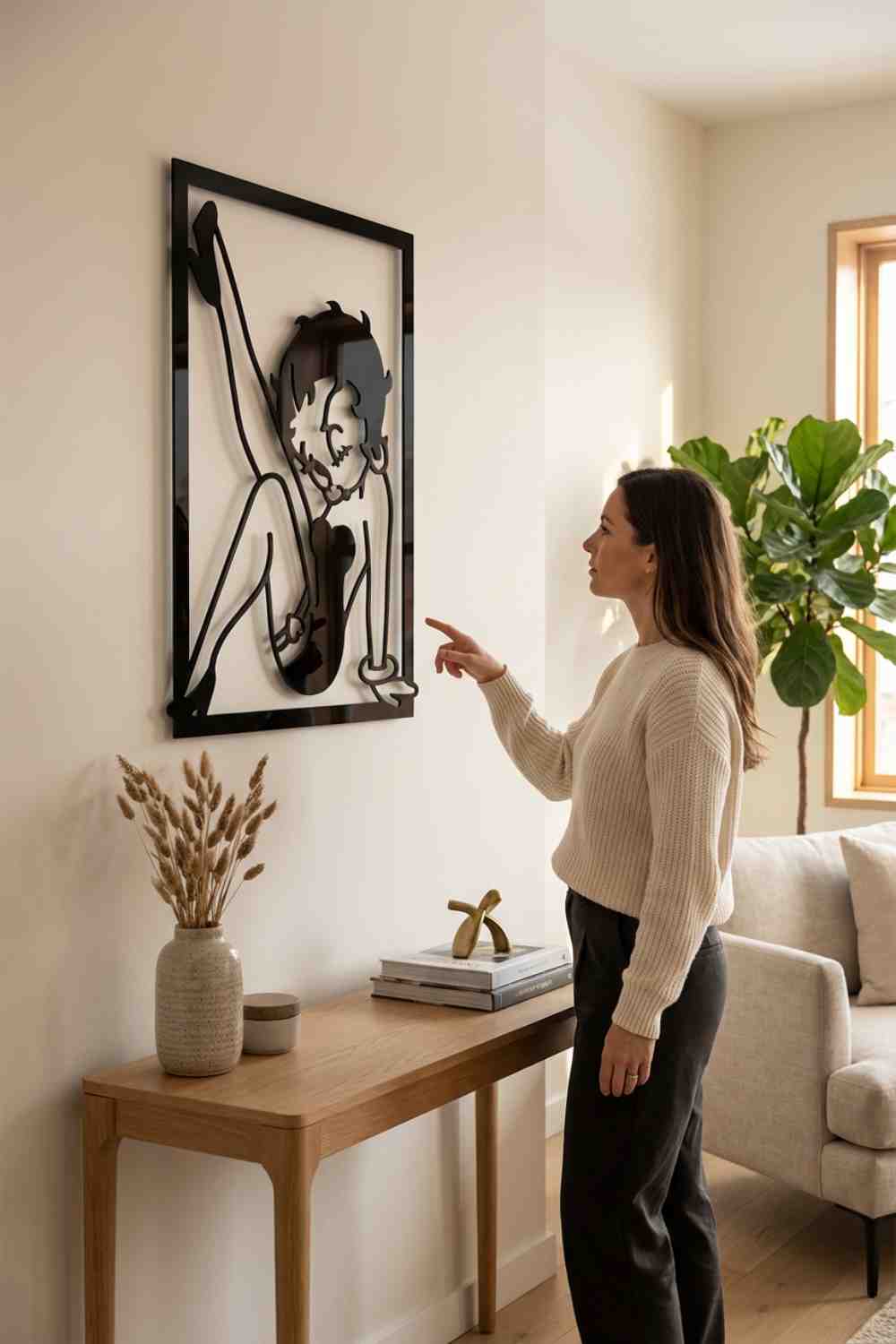 Betty Boop con la pierna levantada