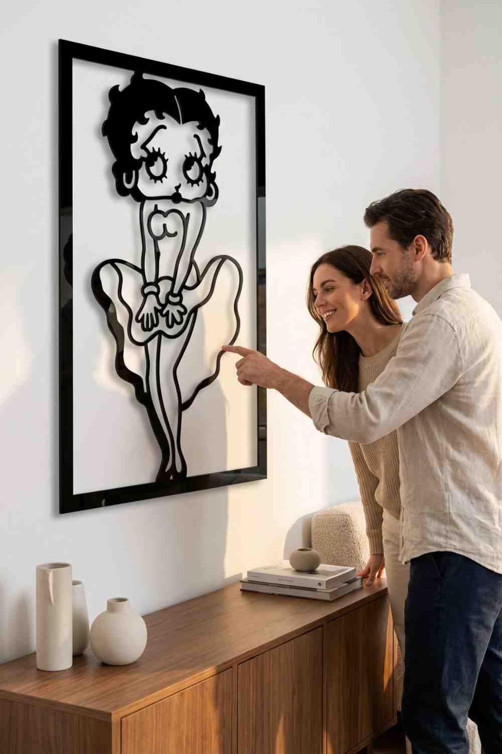 Betty Boop de Marilyn Monroe - Cuadro decorativo | Cortayrecorta.es