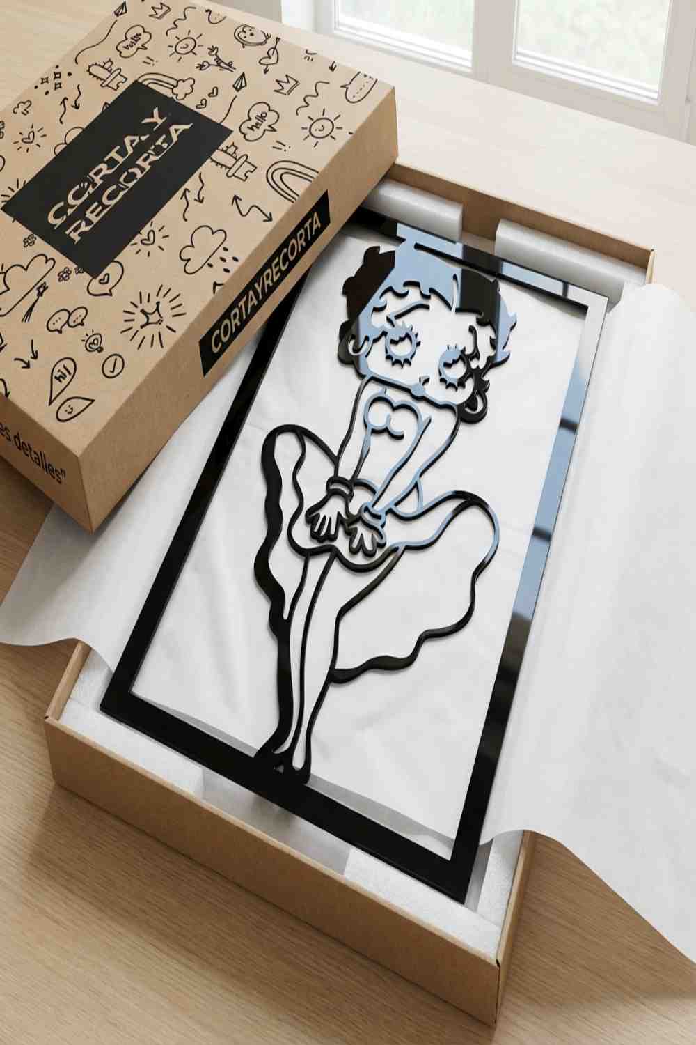 Betty Boop de Marilyn Monroe - Cuadro decorativo | Cortayrecorta.es