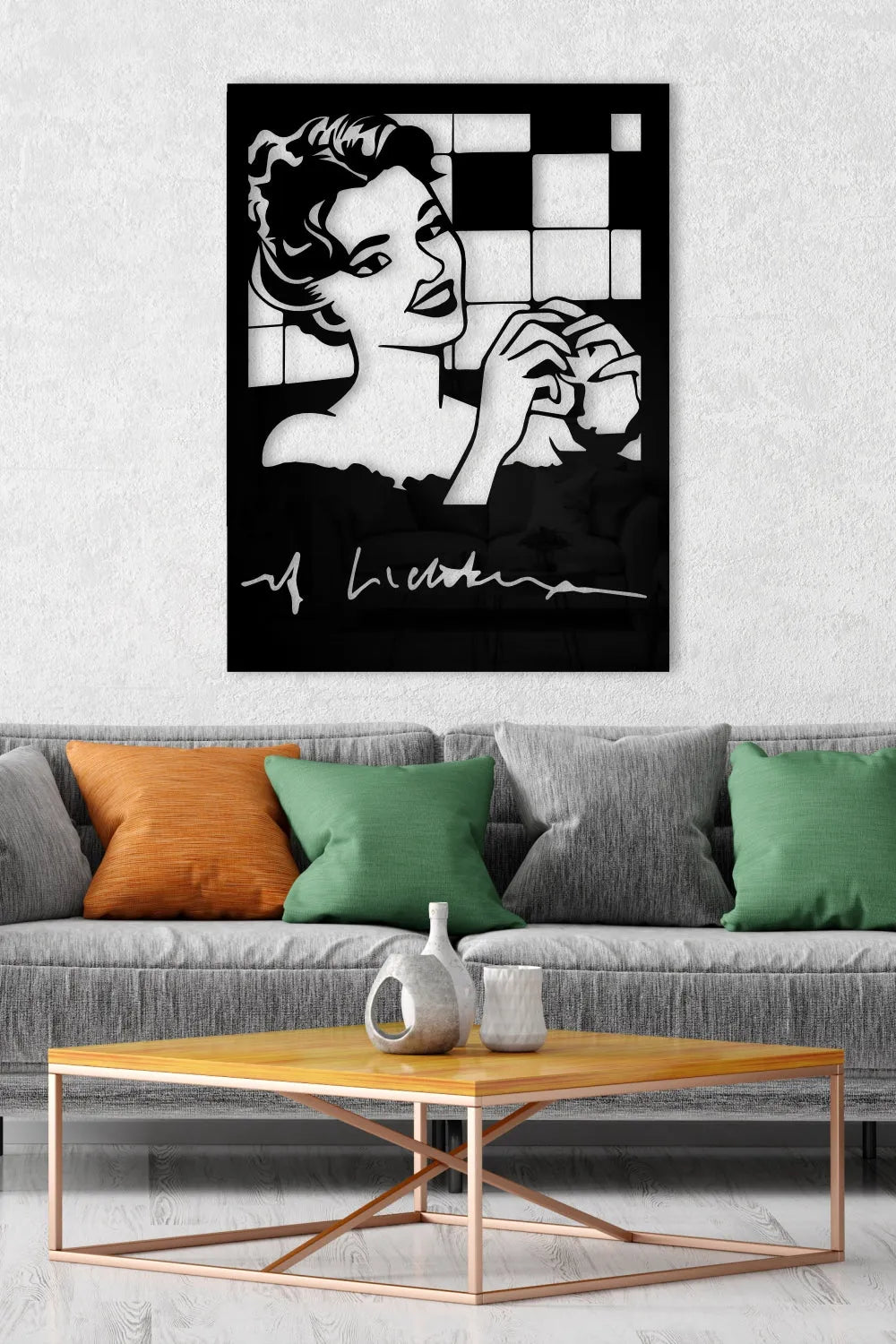 Girl In The Bathtub - Lichtenstein