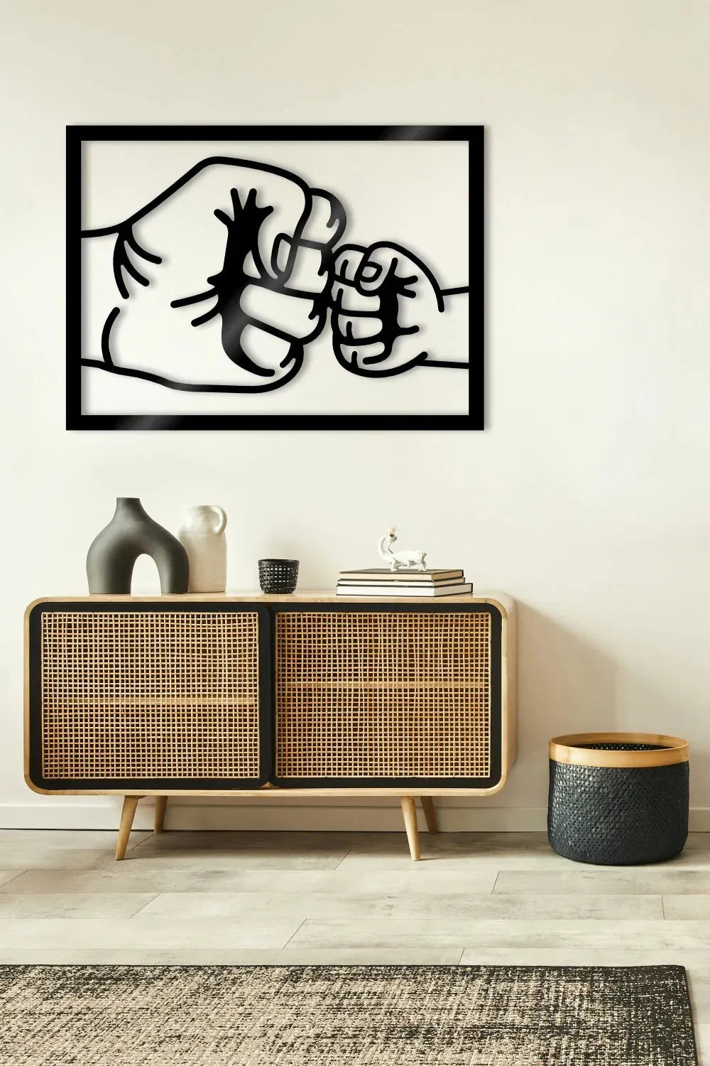 Bumping Fists With Dad