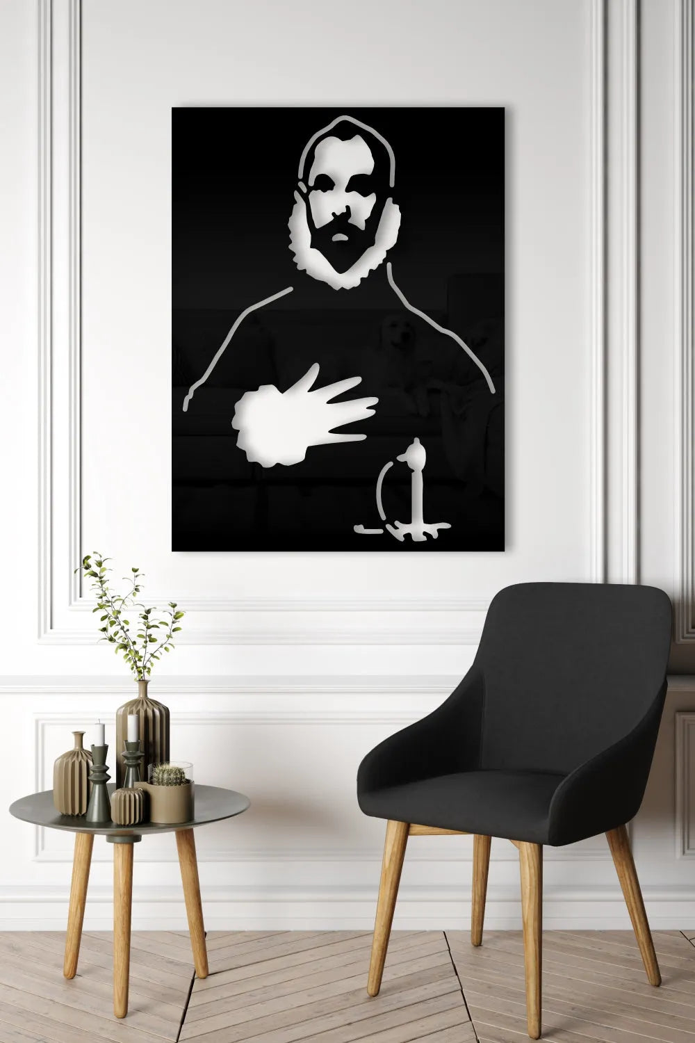 The Knight with His Hand on His Chest,