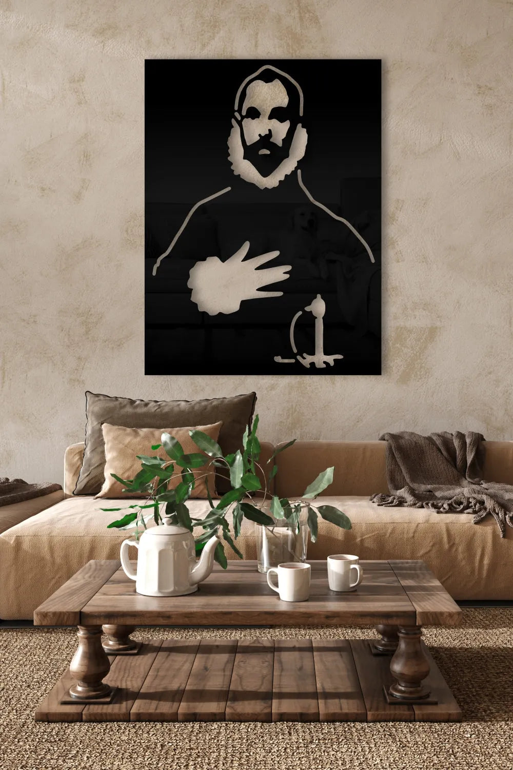 The Knight with His Hand on His Chest,