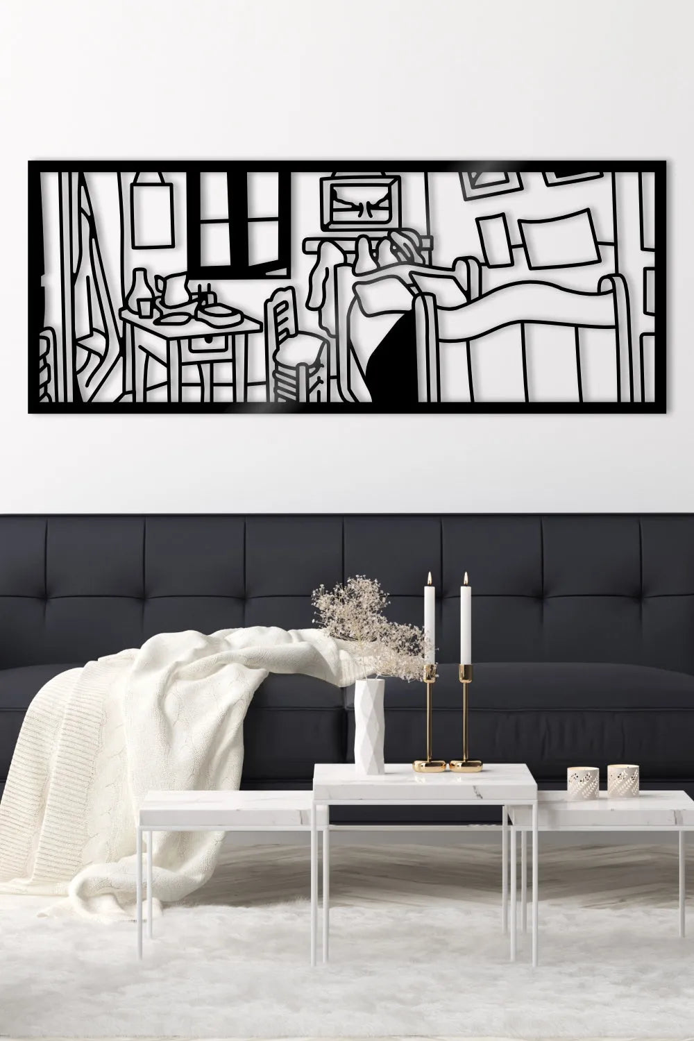 The Bedroom In Arles Vincent Van Gogh Panoramic