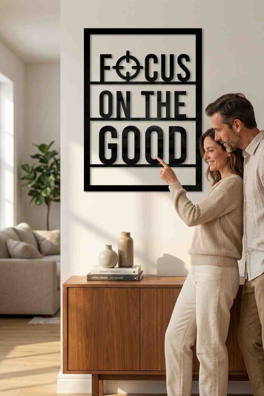 Focus on the good - Cuadro decorativo | Cortayrecorta.es