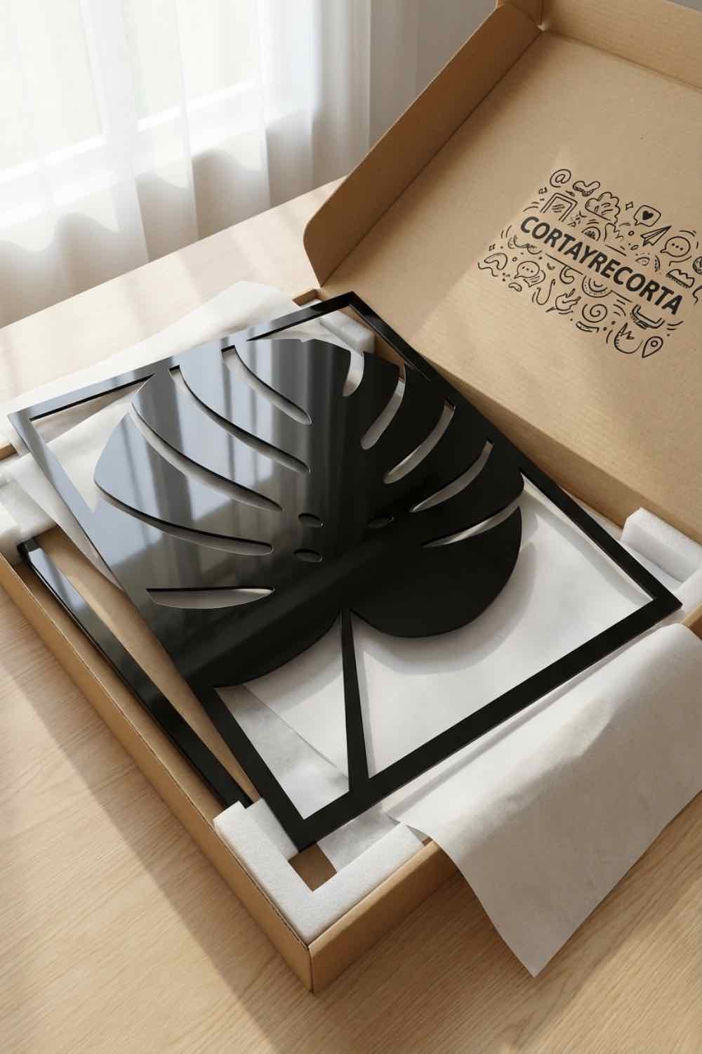 Simply Hoja Monstera - Cuadro decorativo | Cortayrecorta.es