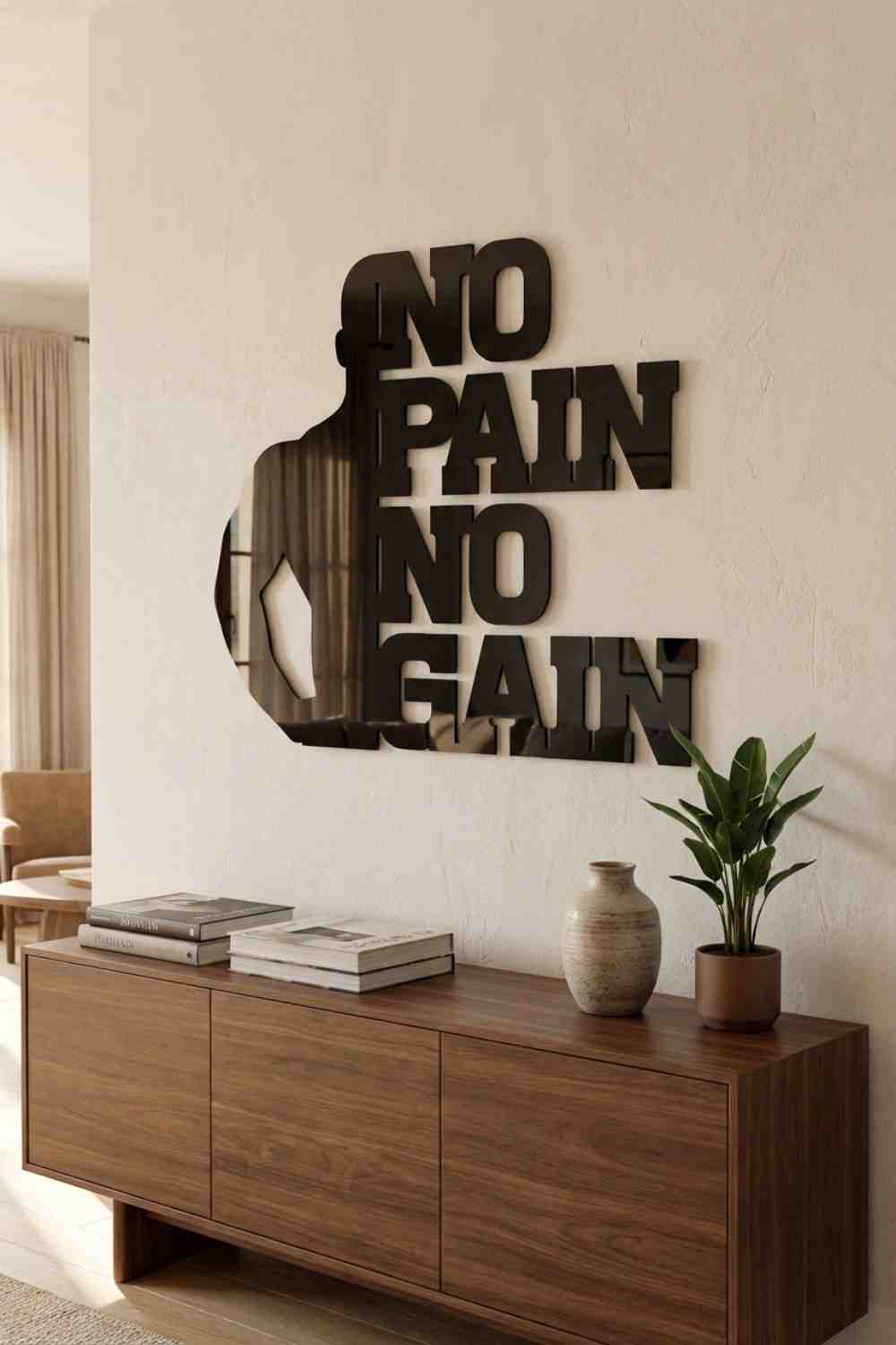 No pain no gain - Cuadro decorativo | Cortayrecorta.es