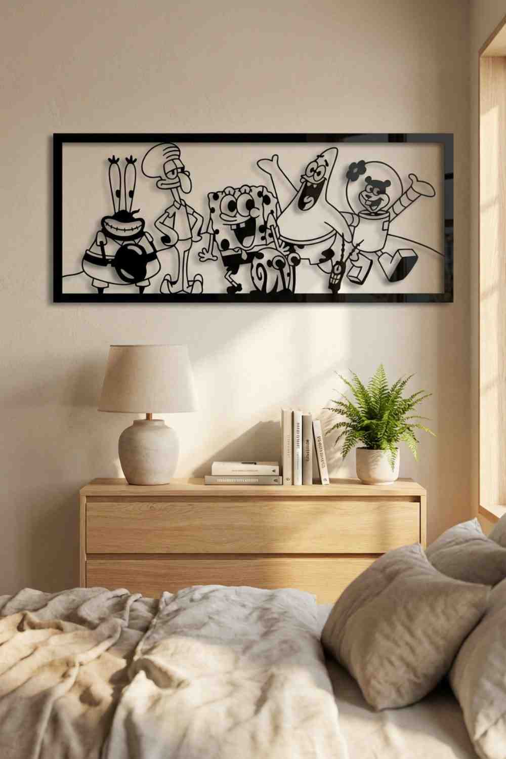 Bob esponja y amigos - Cuadro decorativo | Cortayrecorta.es