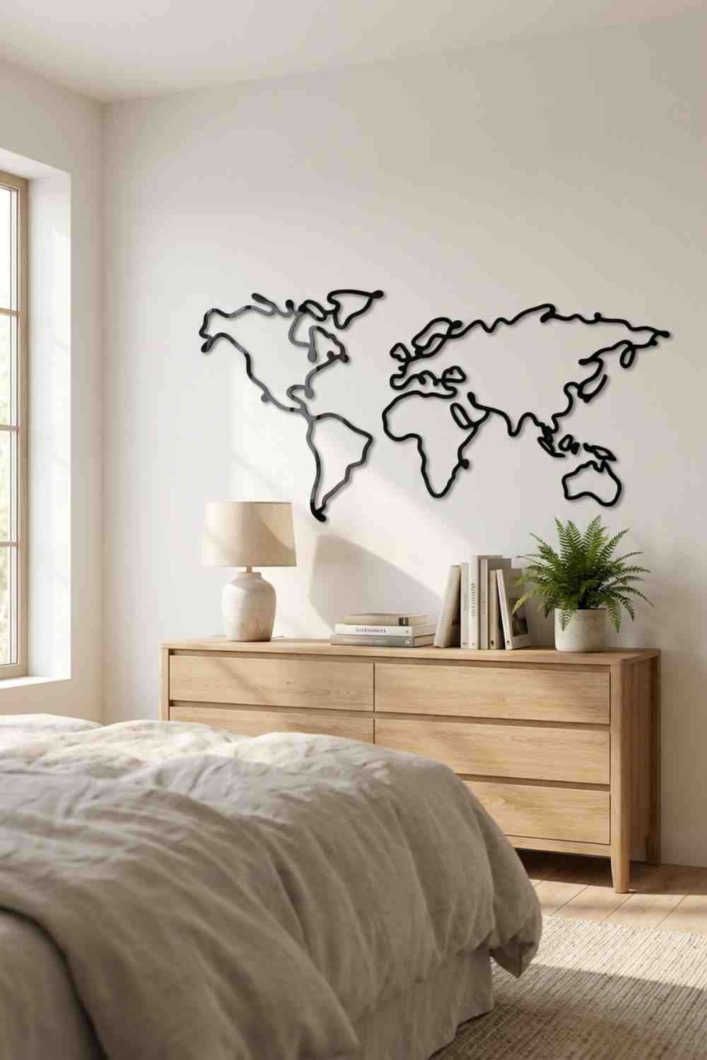 Mapa Slim - Cuadro decorativo | Cortayrecorta.es
