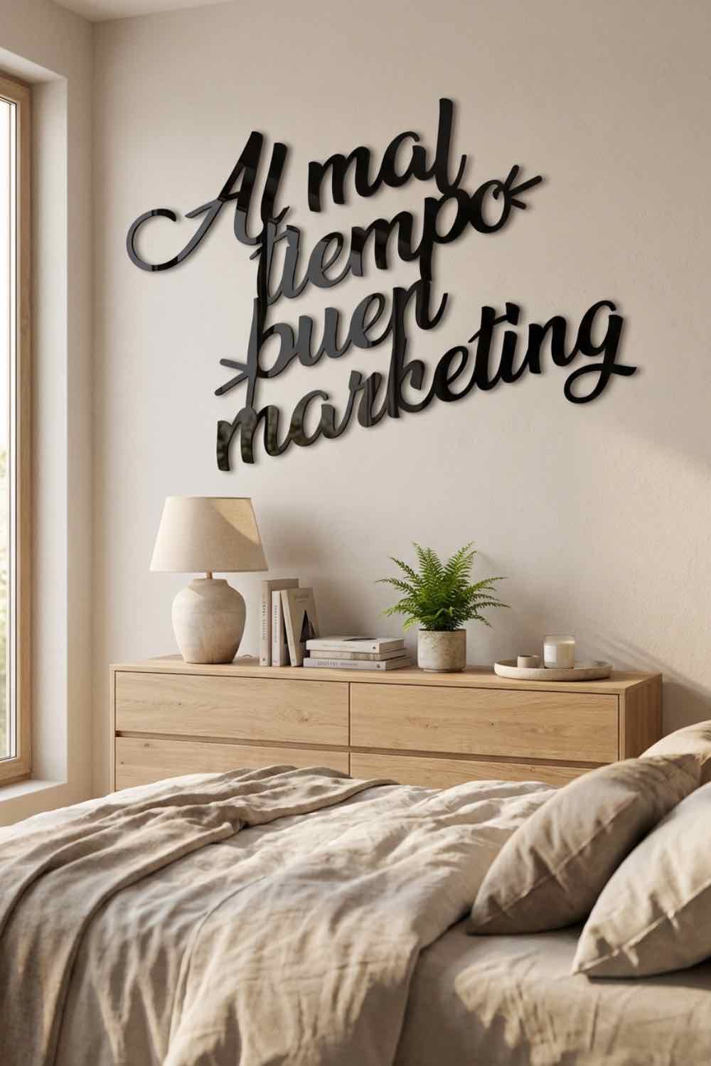 Al mal tiempo buen marketing - Cuadro decorativo | Cortayrecorta.es