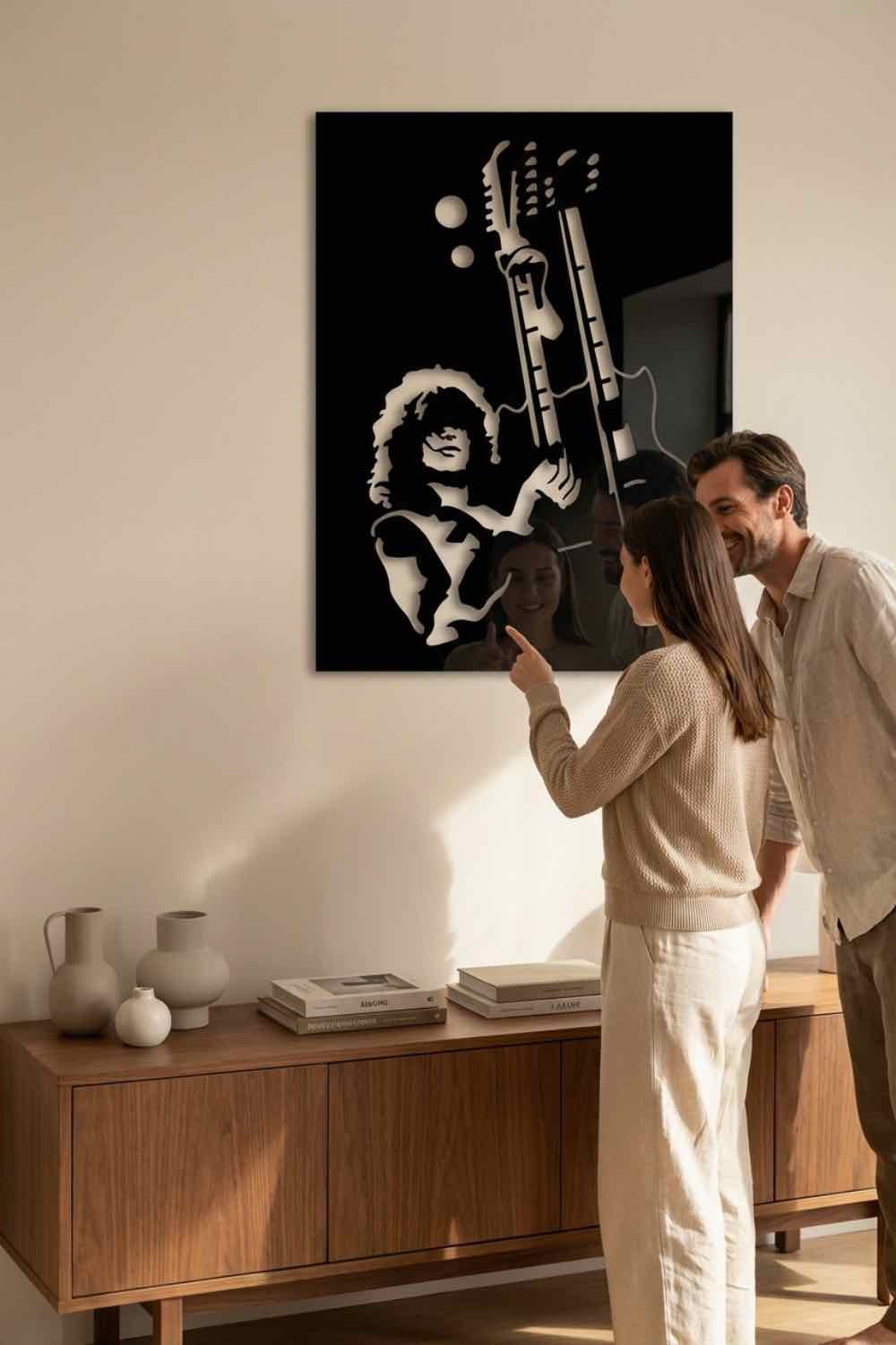 Jimmy Page - Cuadro decorativo | Cortayrecorta.es
