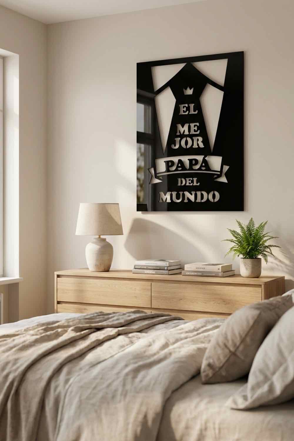 El Mejor Papá Del Mundo - Cuadro decorativo | Cortayrecorta.es