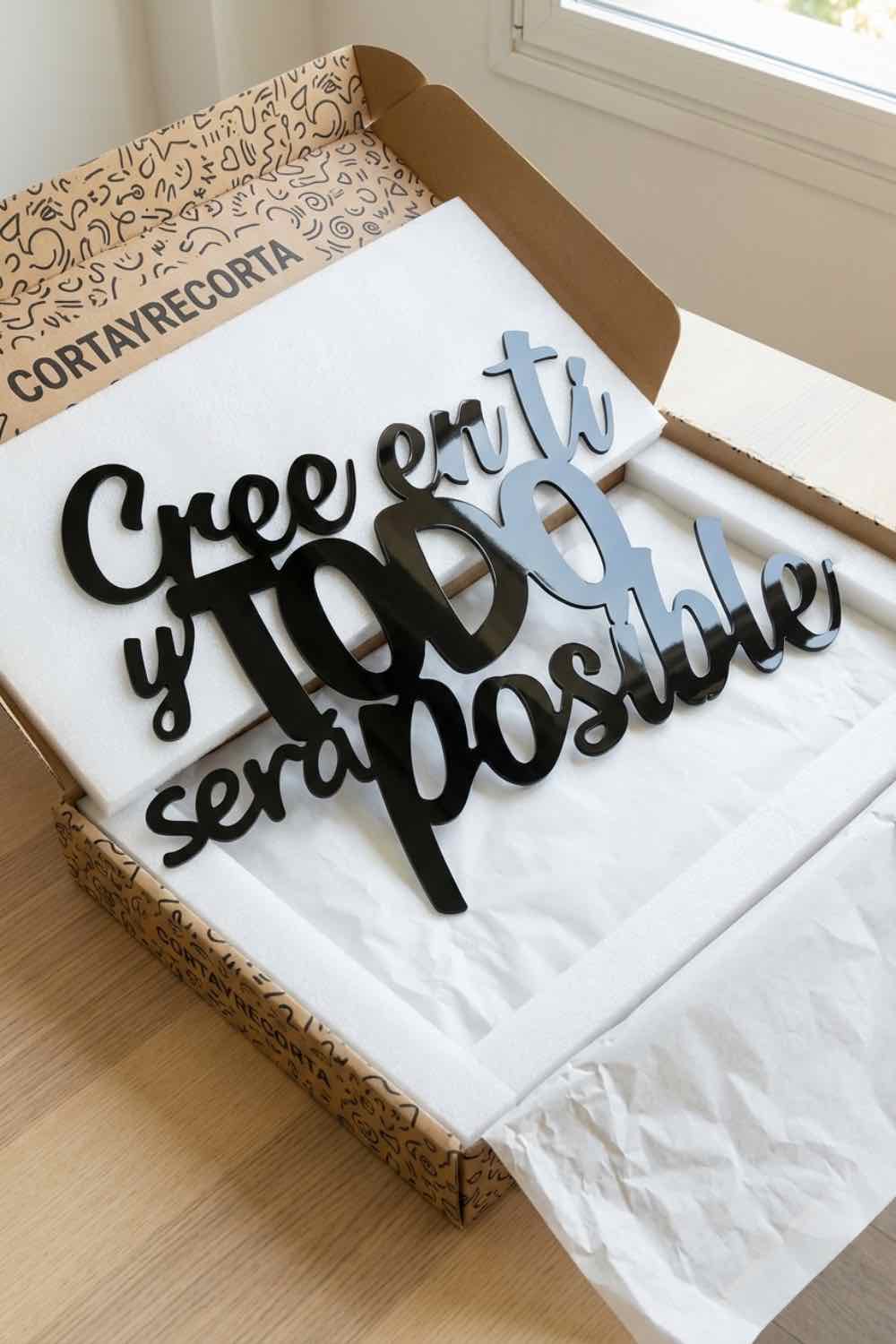 Cree en ti y todo será posible - Cuadro decorativo | Cortayrecorta.es
