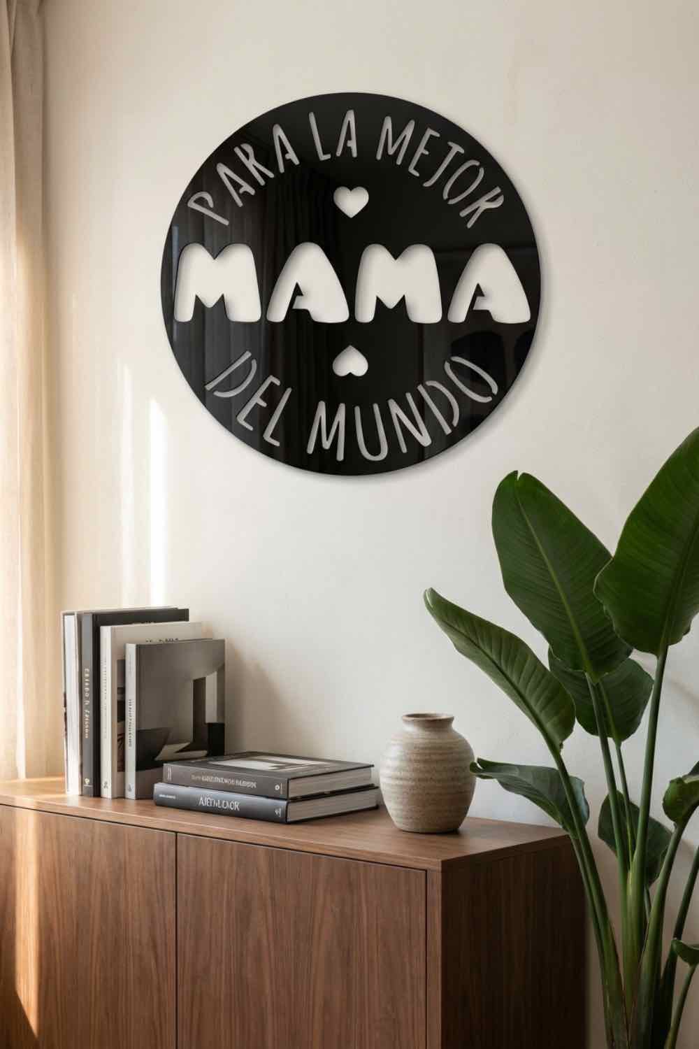 Para La Mejor Mamá Del Mundo - Cuadro decorativo | Cortayrecorta.es