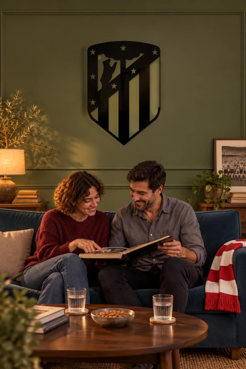 At Mad Original · amigos compartiendo recuerdos de fútbol en el salón