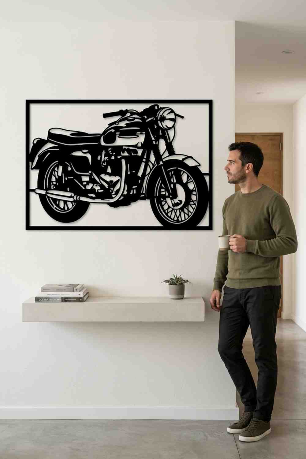 Triumph T120 Bonneville de 1960 - Cuadro decorativo | Cortayrecorta.es