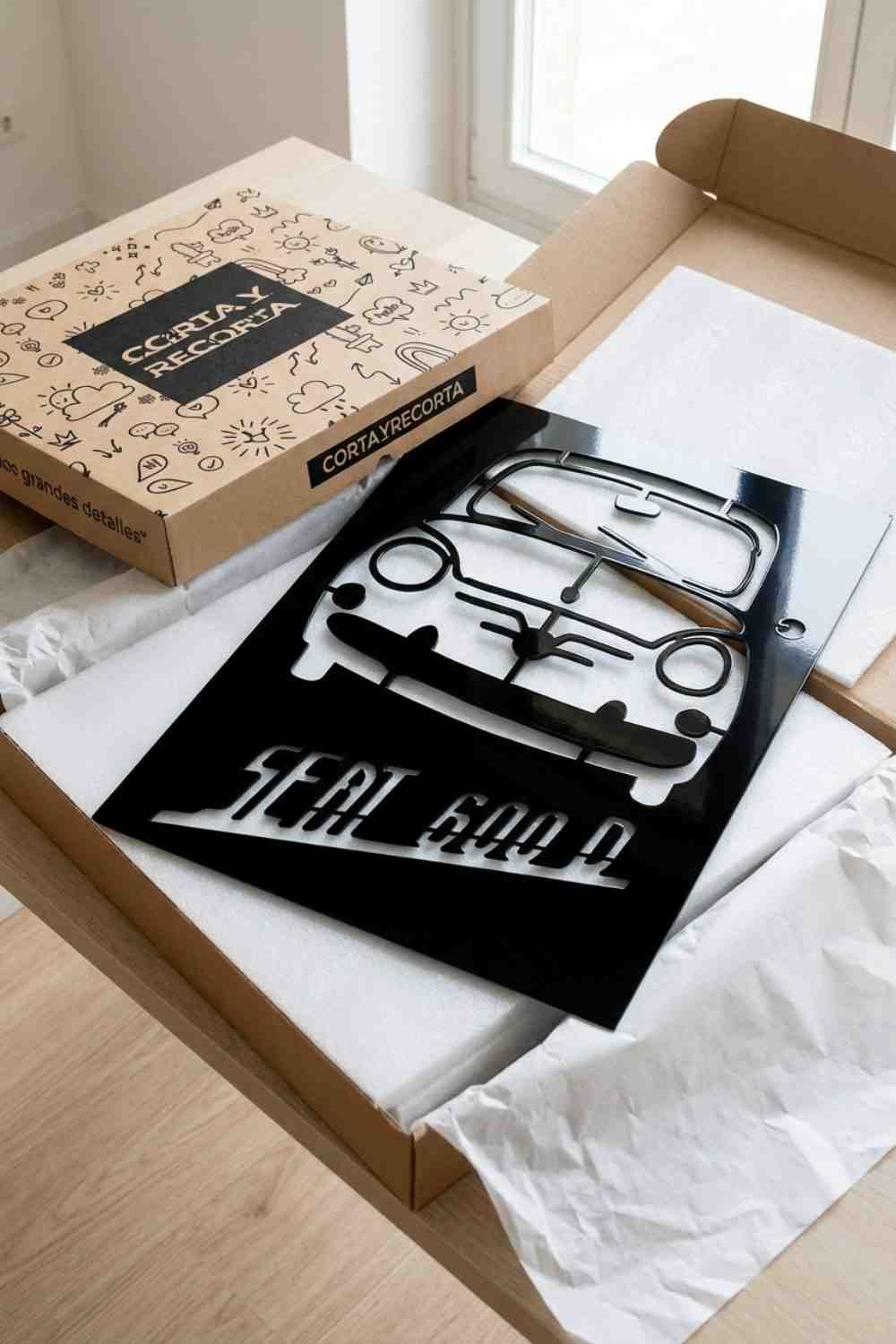 Seat 600 - Cuadro decorativo | Cortayrecorta.es