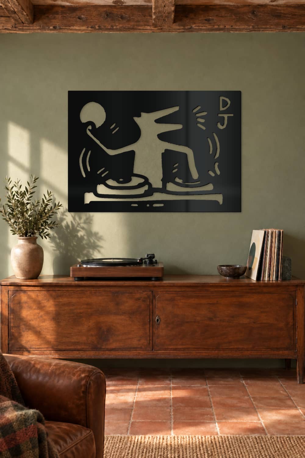 Barking Dog Dj, Keith Haring: en salón castellano con tocadiscos