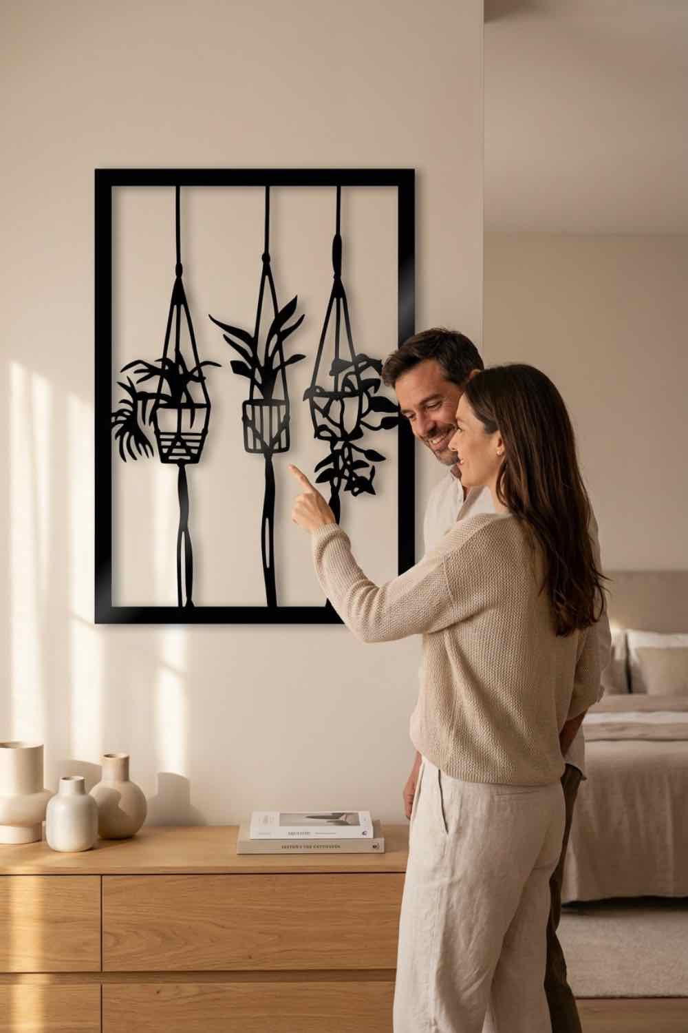 Plantas Colgantes - Cuadro decorativo | Cortayrecorta.es