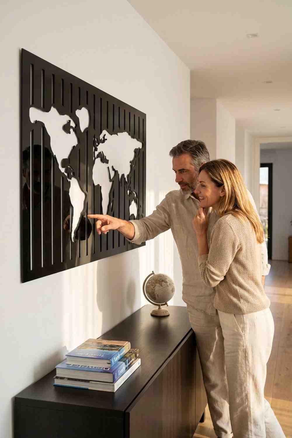 Mapa Listones - Cuadro decorativo | Cortayrecorta.es