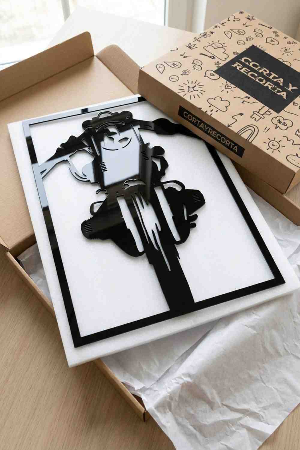Frontal Café Racer - Cuadro decorativo | Cortayrecorta.es