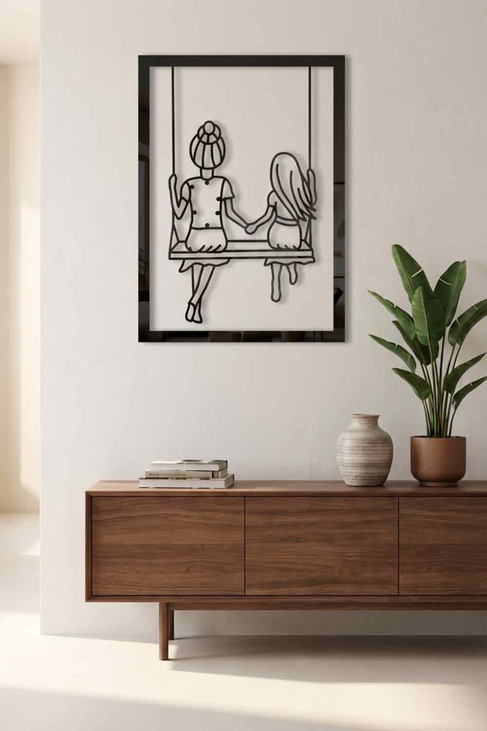 Madre E Hija - Cuadro decorativo | Cortayrecorta.es