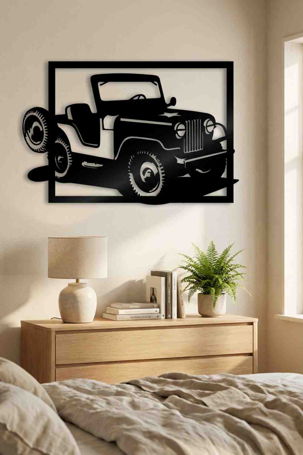 Jeep Willys - Cuadro decorativo | Cortayrecorta.es