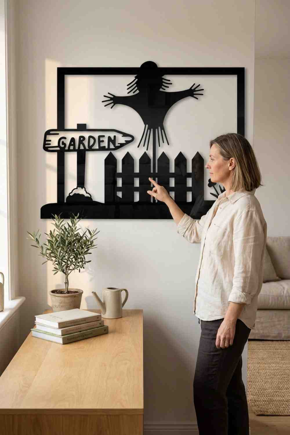 Scarecrow In The Garden