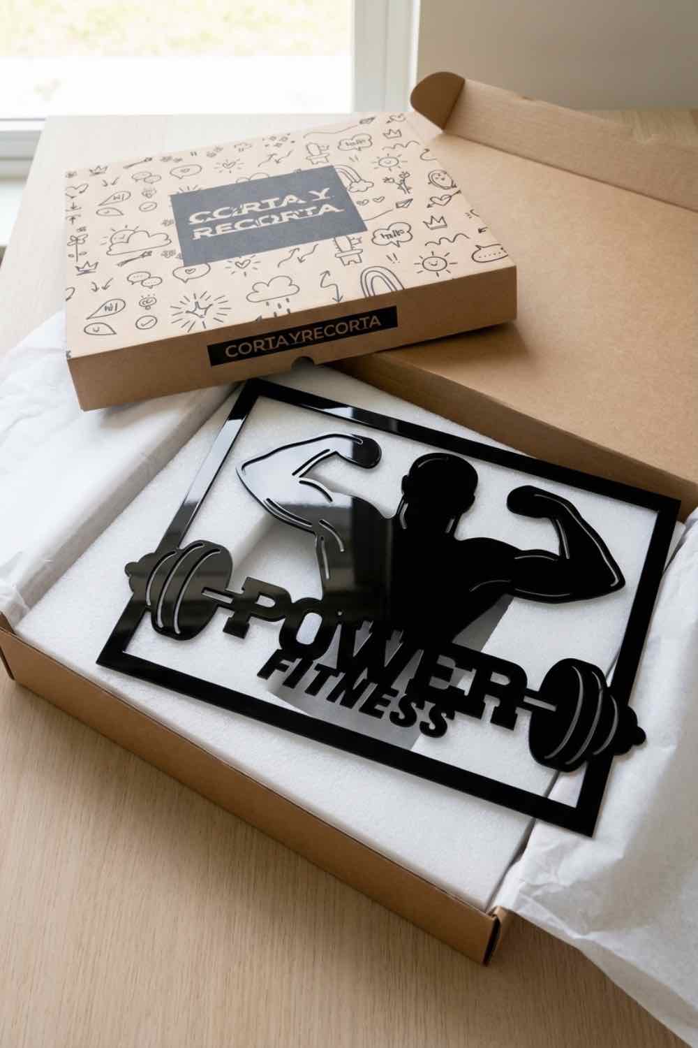 Power fitness - Cuadro decorativo | Cortayrecorta.es