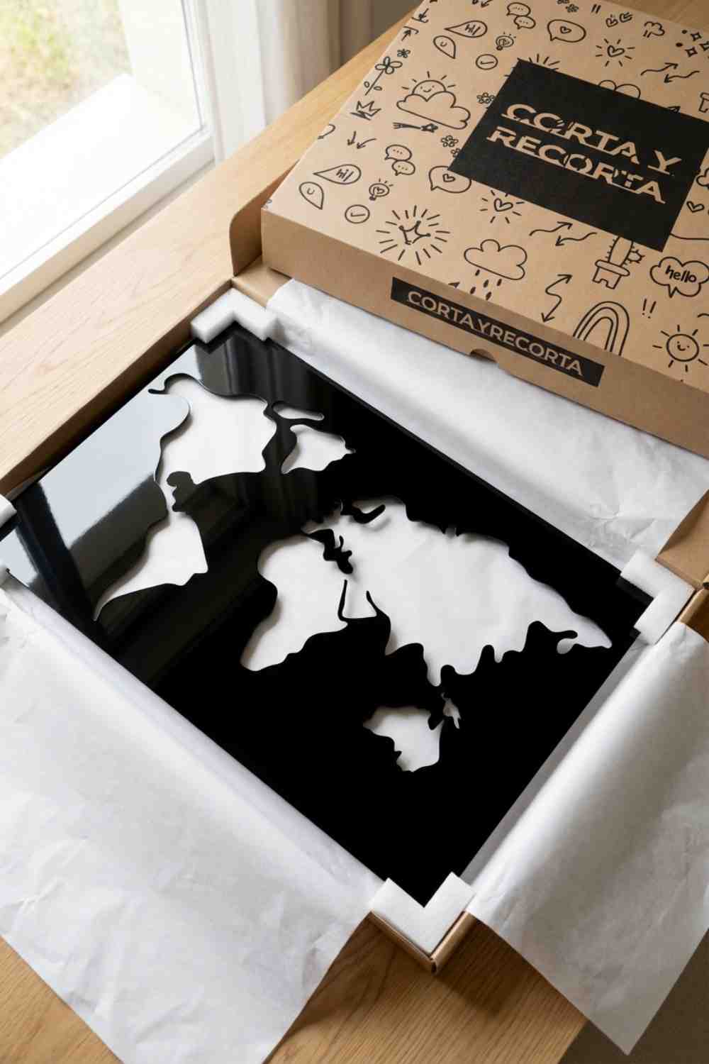 Simply Map - Cuadro decorativo | Cortayrecorta.es
