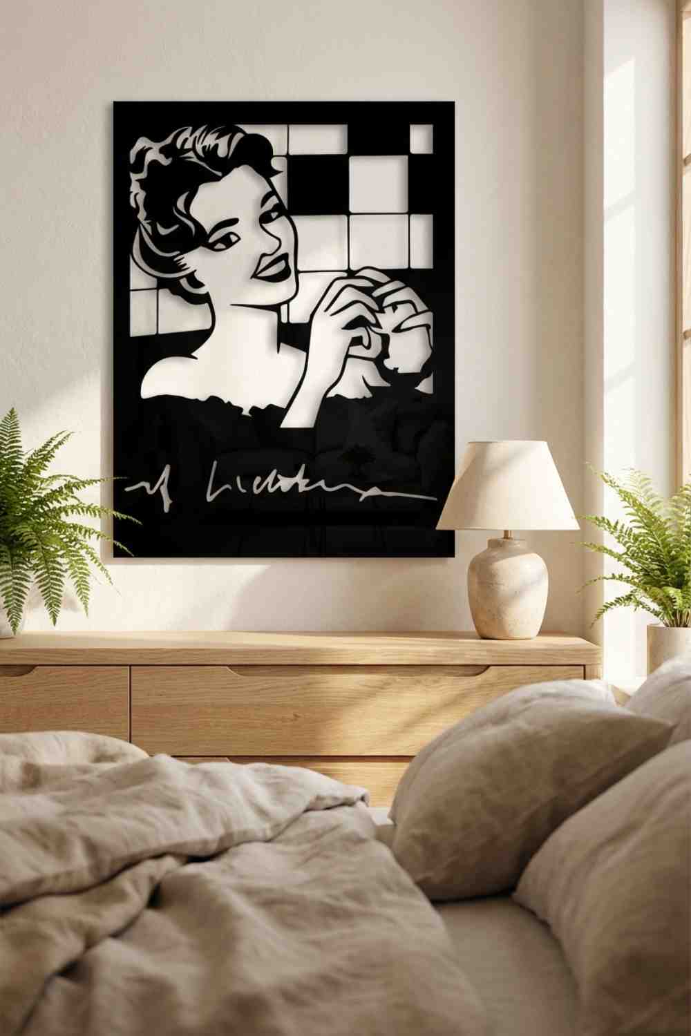 Girl In The Bathtub - Lichtenstein