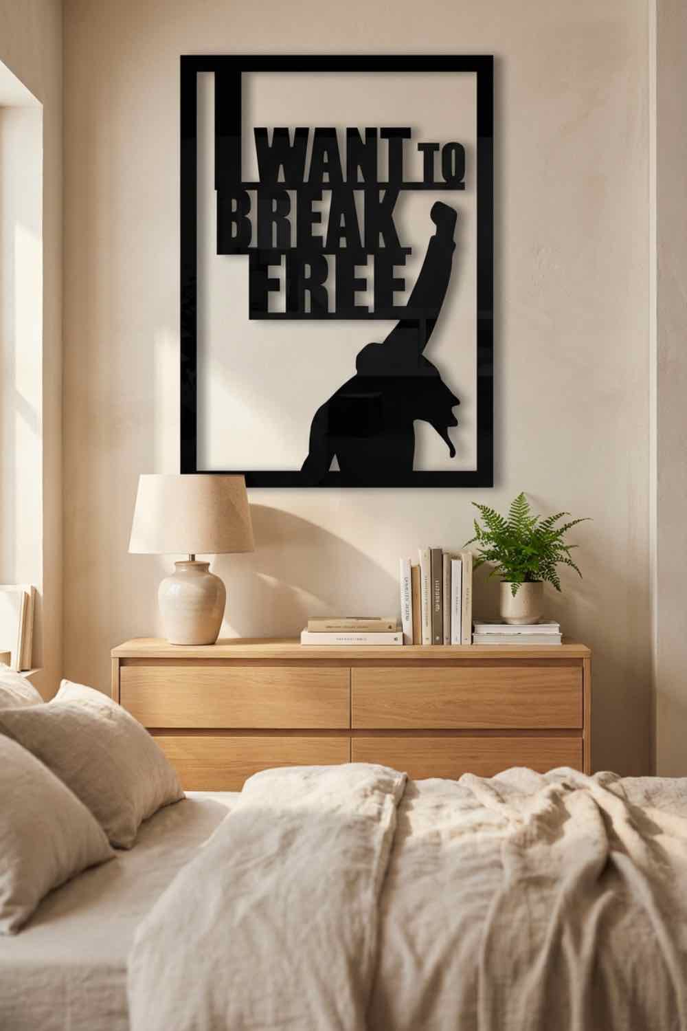 I Want to break free - Cuadro decorativo | Cortayrecorta.es