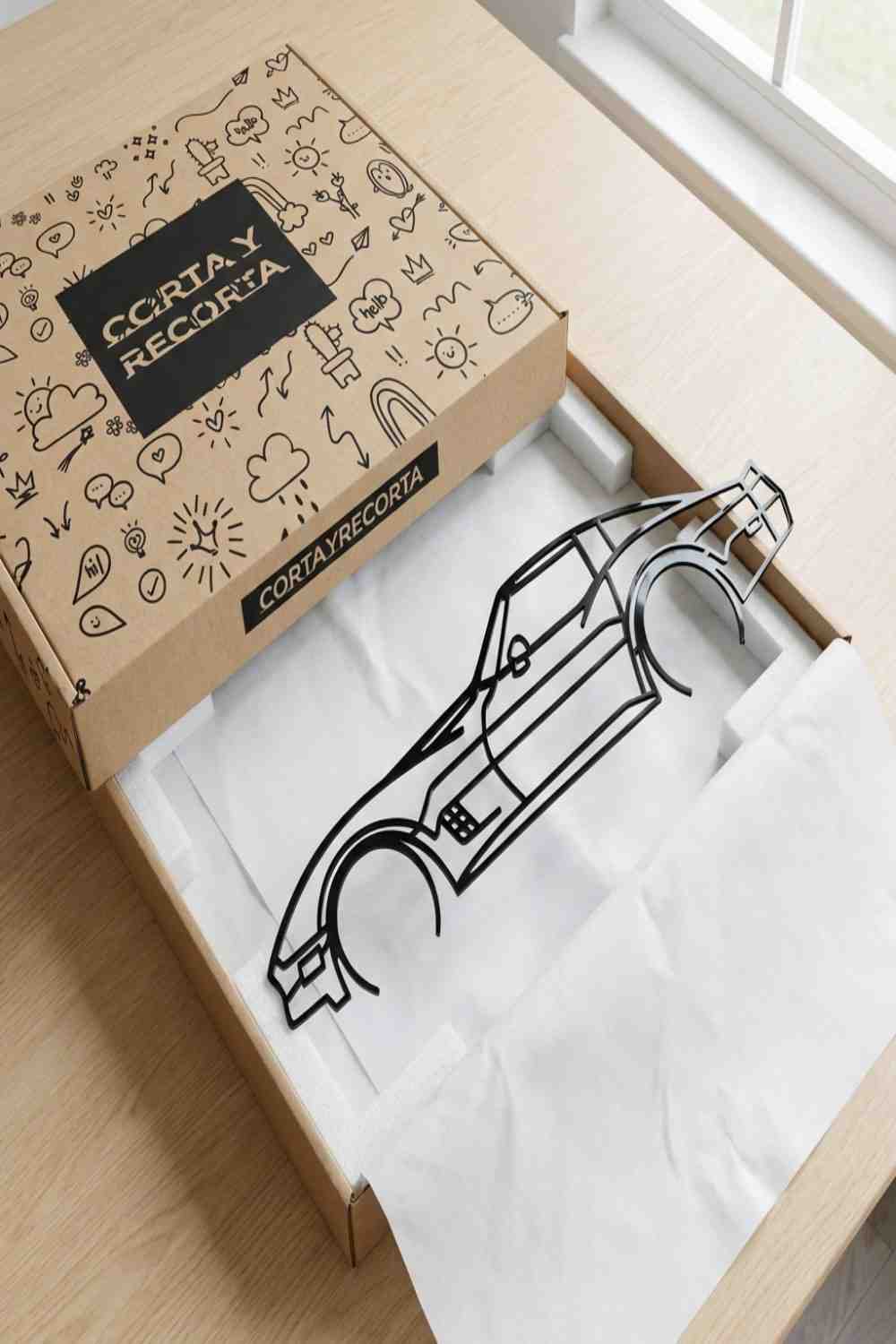Corvette 1982 Detailed - Cuadro decorativo | Cortayrecorta.es