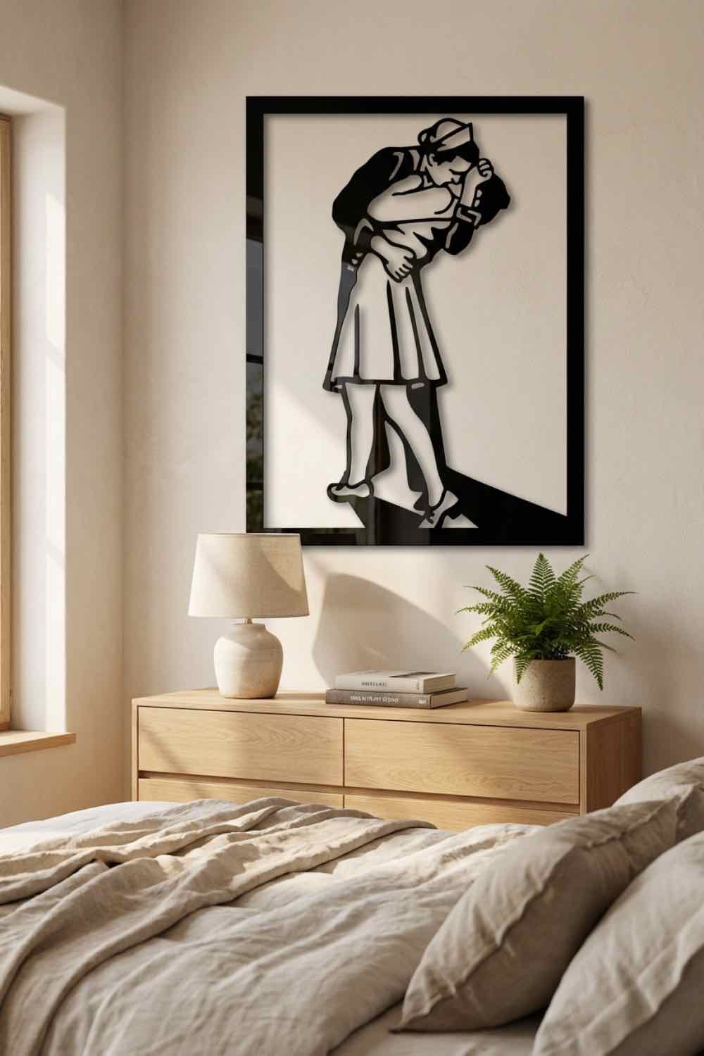 El Beso De Time Square - Cuadro decorativo | Cortayrecorta.es