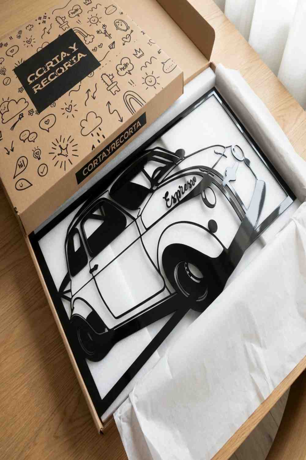 Fiat 500 - Cuadro decorativo | Cortayrecorta.es