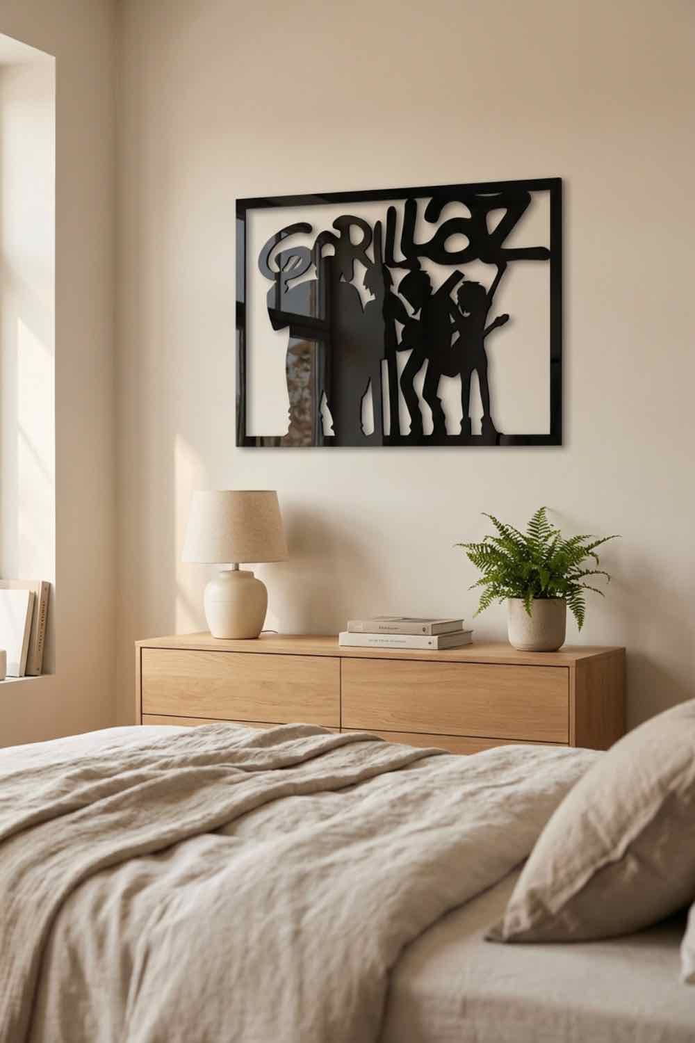 Gorillaz Siluetas - Cuadro decorativo | Cortayrecorta.es