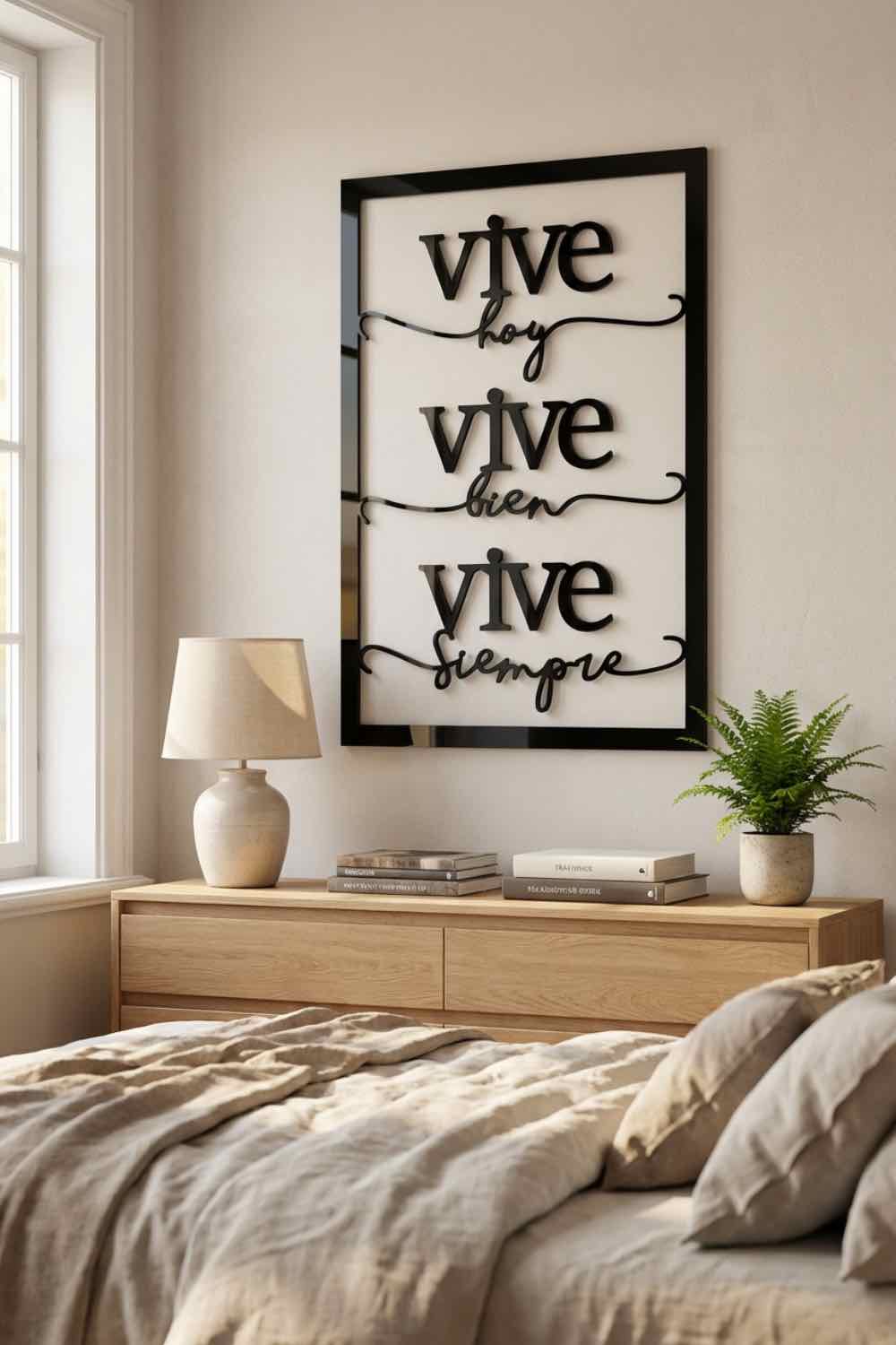 Vive - Cuadro decorativo | Cortayrecorta.es
