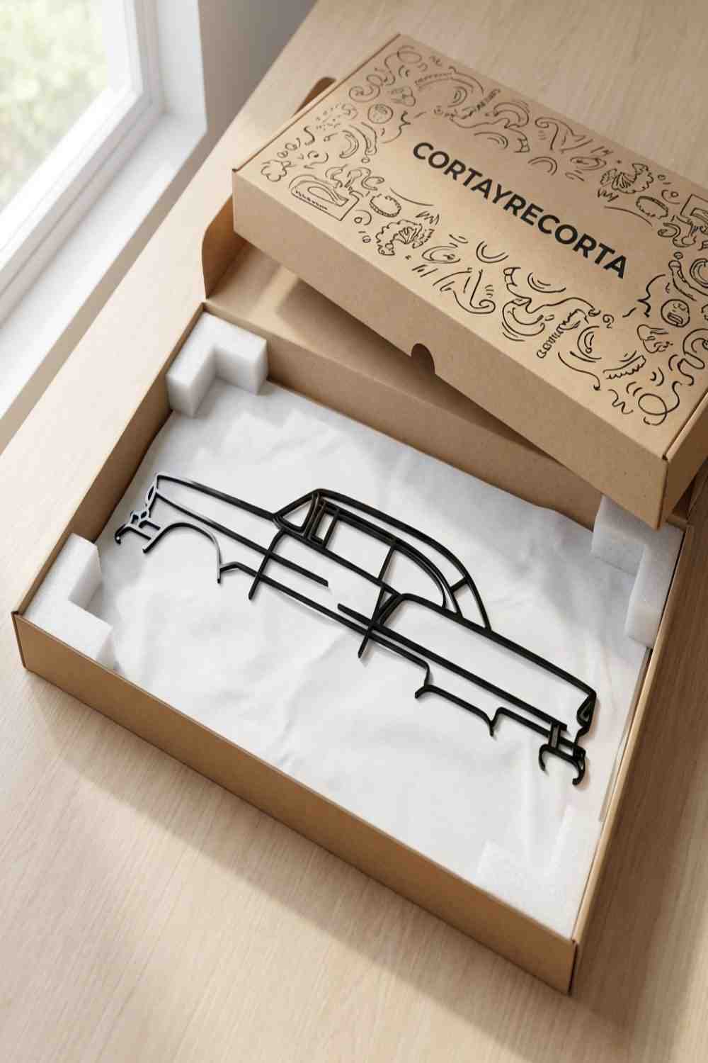 Chevrolet Bel Air 1955 - Cuadro decorativo | Cortayrecorta.es
