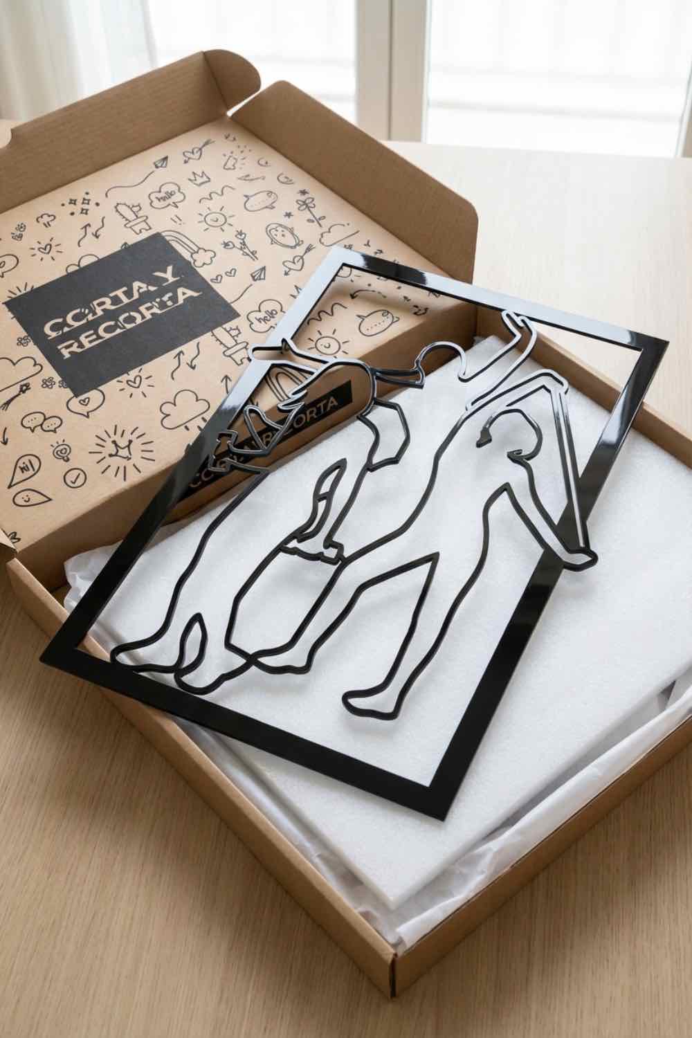 Chicas haciendo ejercicio - Cuadro decorativo | Cortayrecorta.es