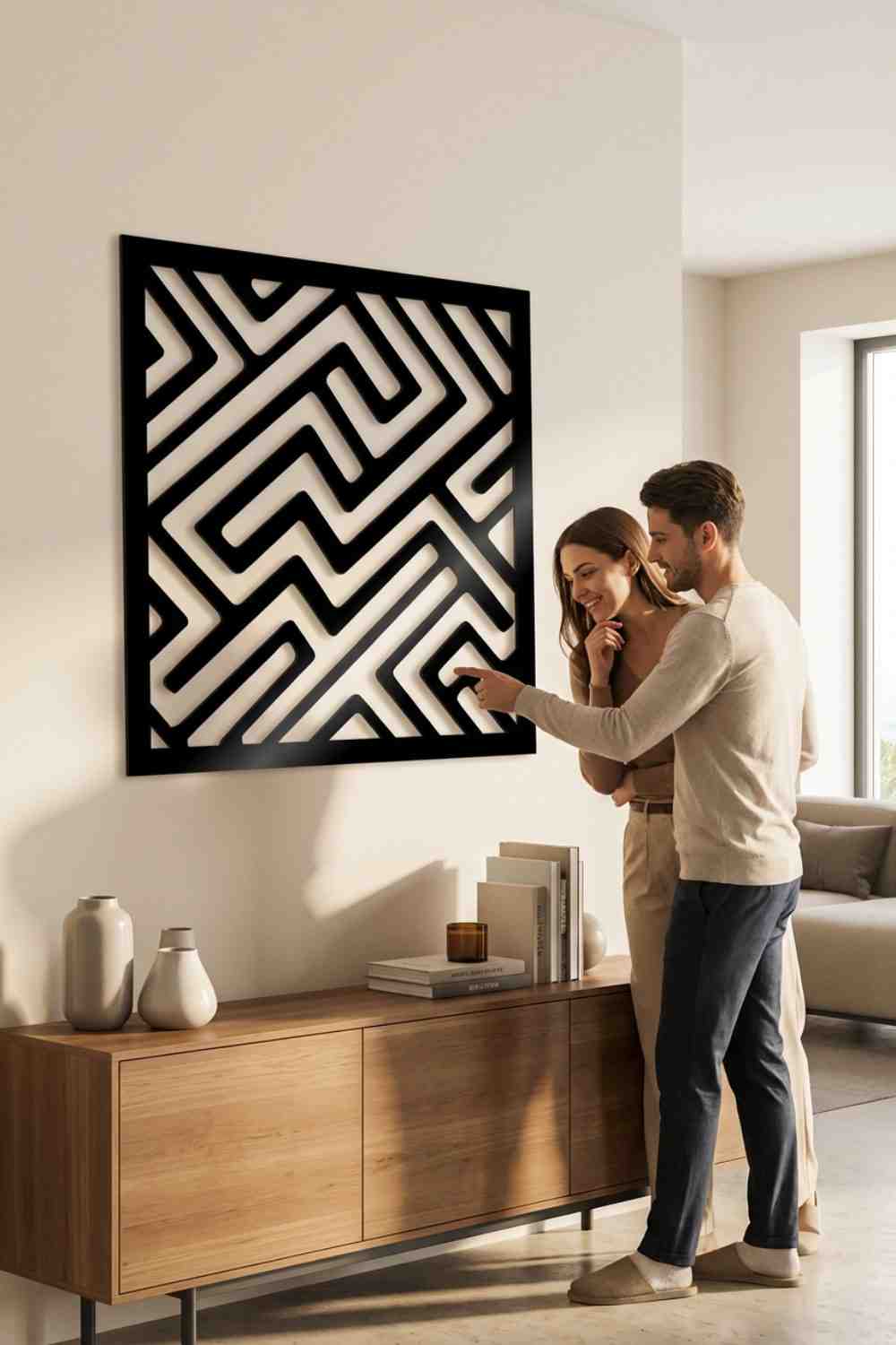 Laberinto - Cuadro decorativo | Cortayrecorta.es