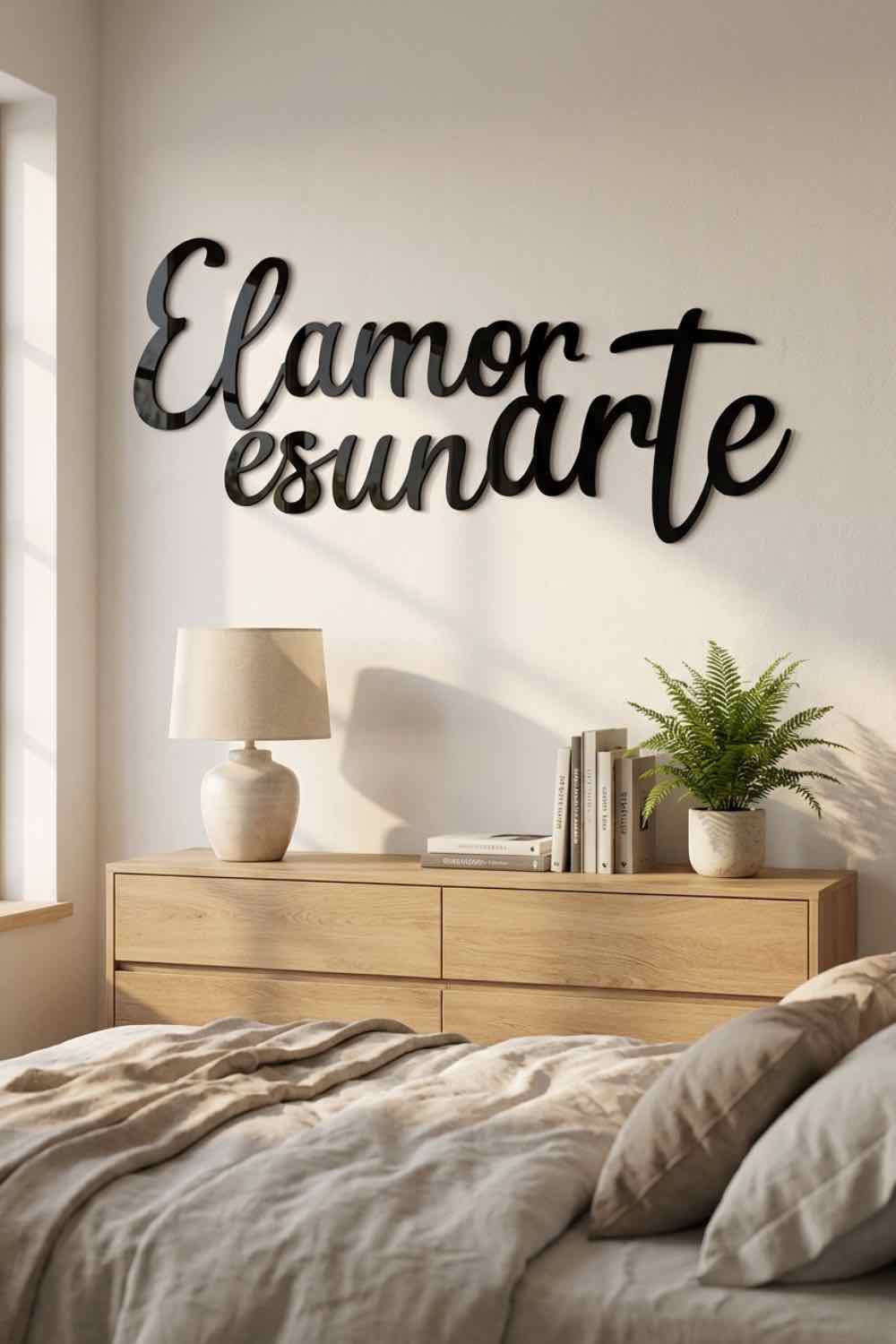 El Amor Es Un Arte - Cuadro decorativo | Cortayrecorta.es